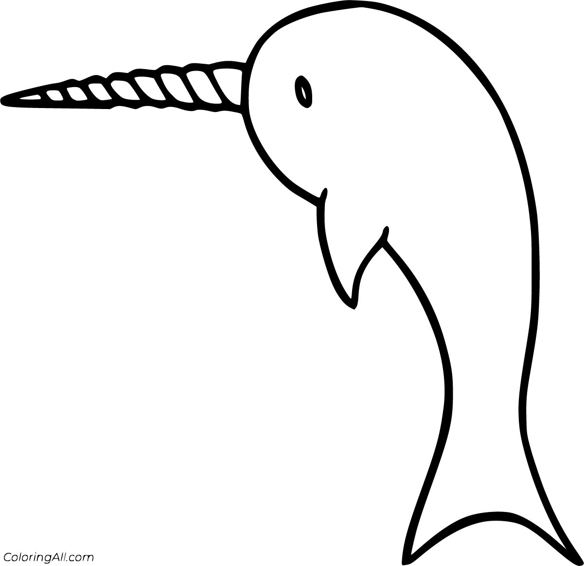 Narwhal Coloring Pages ColoringAll