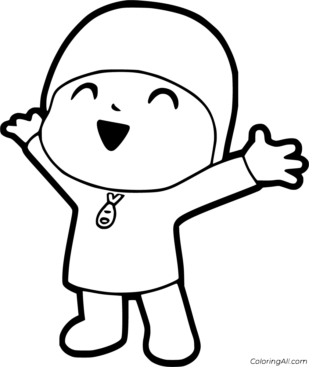 Pocoyo coloring picture