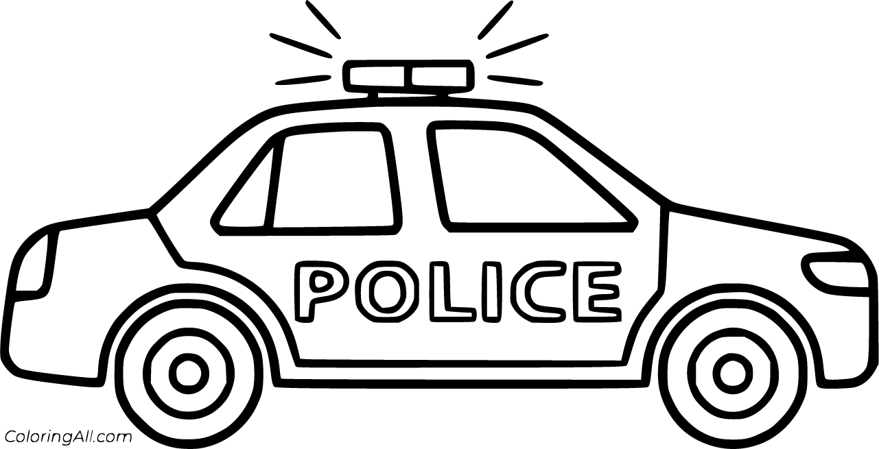 kids drawing Vector illustration police car side view flat cartoon isolated  25434754 Vector Art at Vecteezy