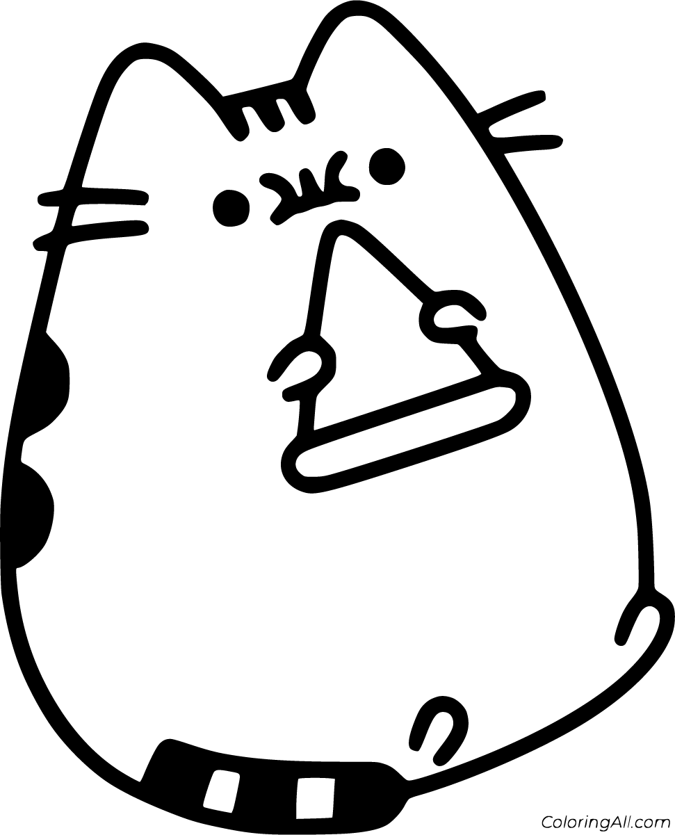 Pusheen Mermaid Printable Coloring Pages