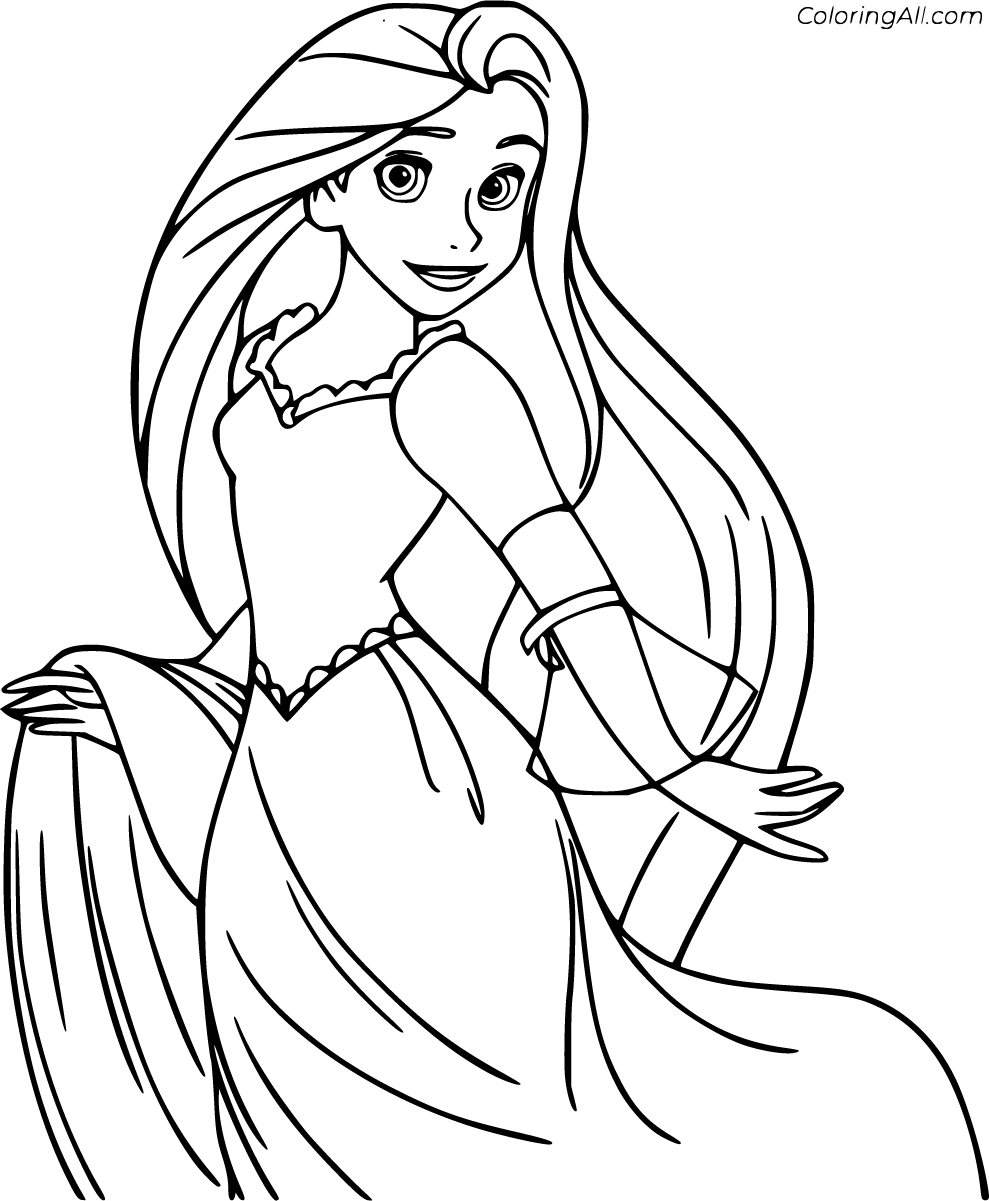 Tangled Coloring Pages   ColoringAll