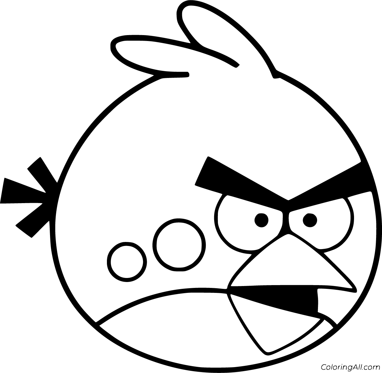 christmas angry bird coloring pages