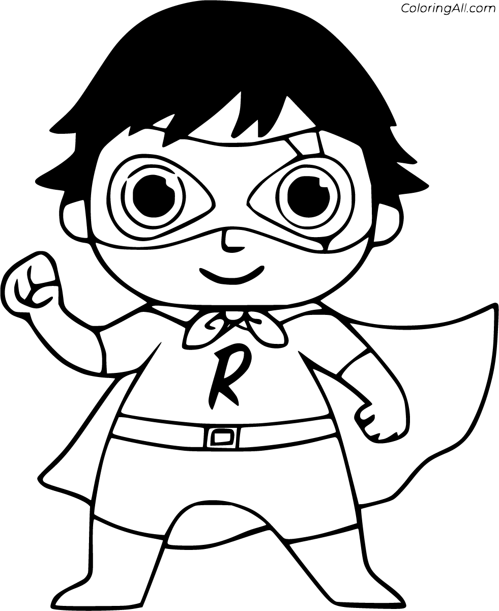 Ryan's World Coloring Pages ColoringAll