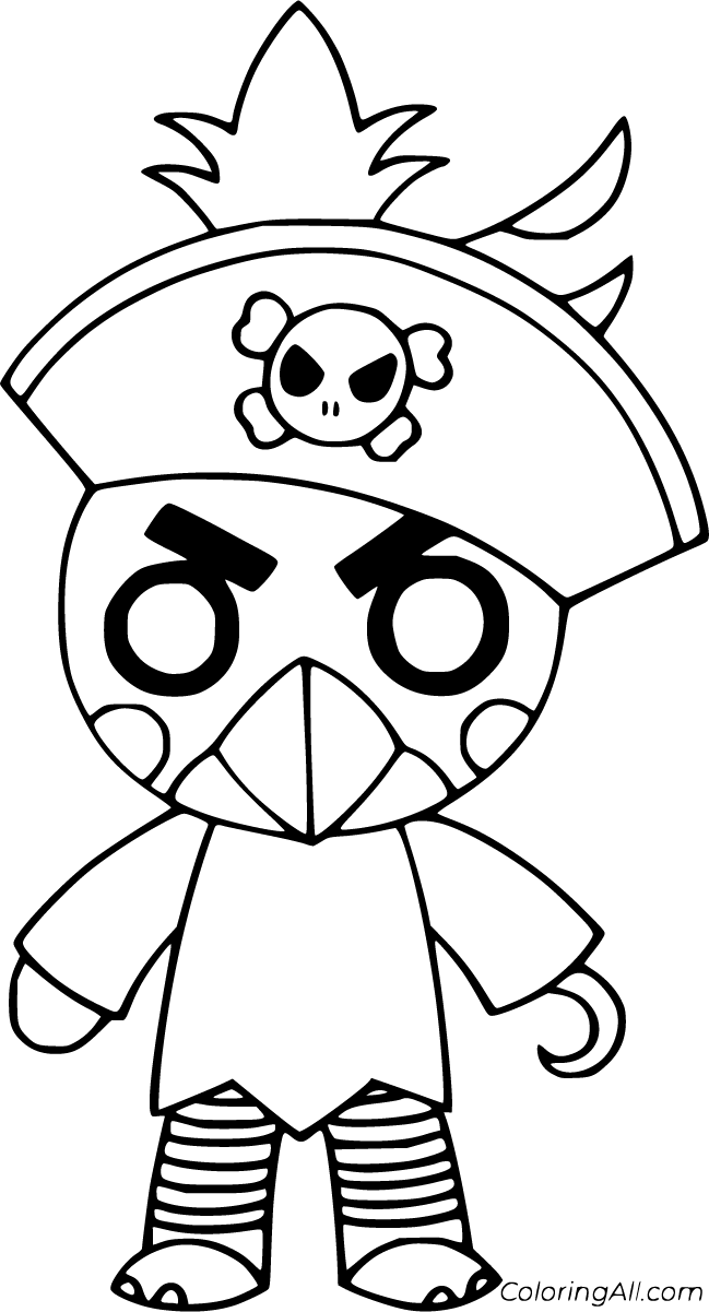 Demon Piggy Roblox Coloring Pages - Free Printable Coloring Pages