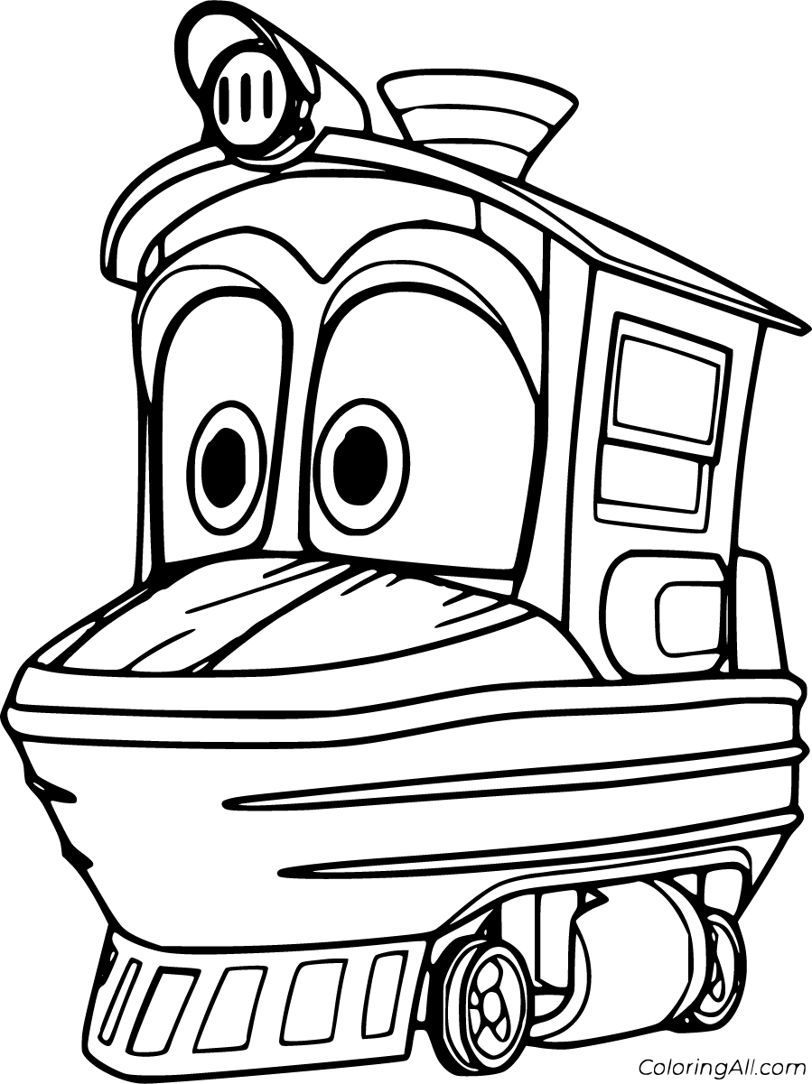 Robot Trains Coloring Pages - ColoringAll
