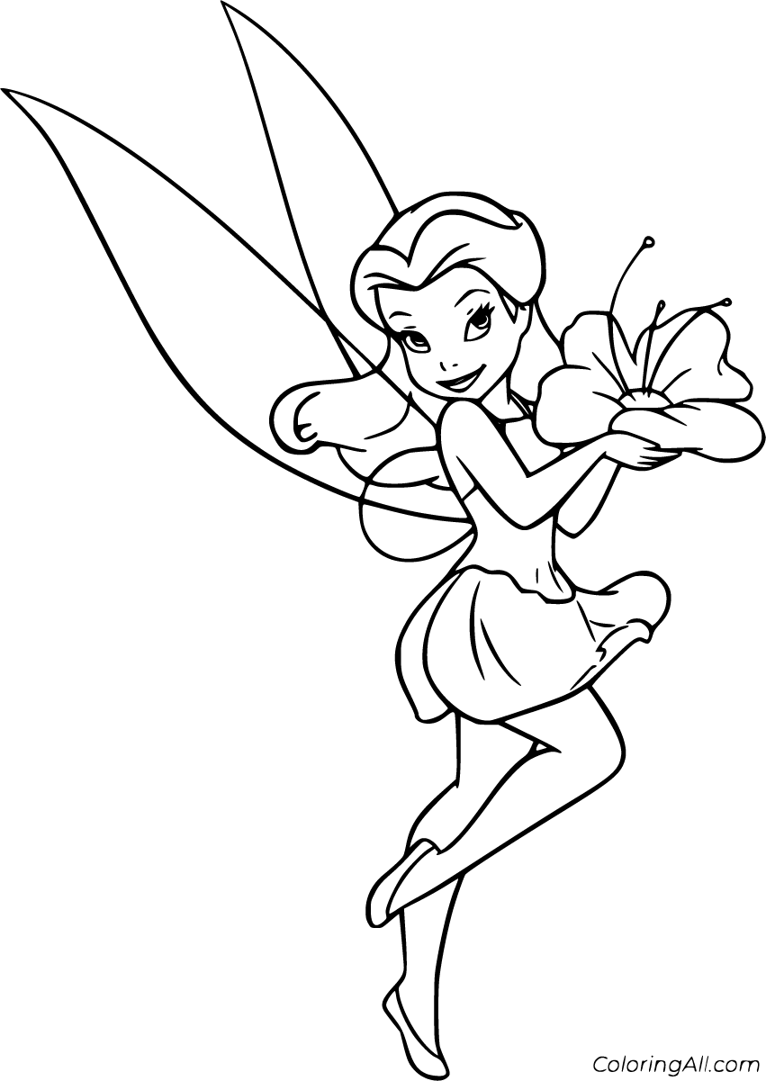 pretty fairies coloring pages