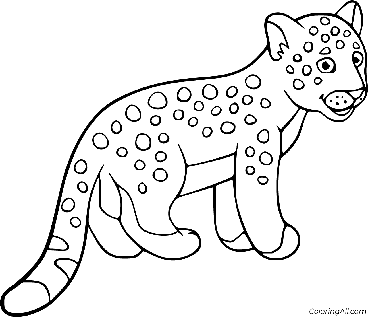 Leopard Coloring Pages - ColoringAll