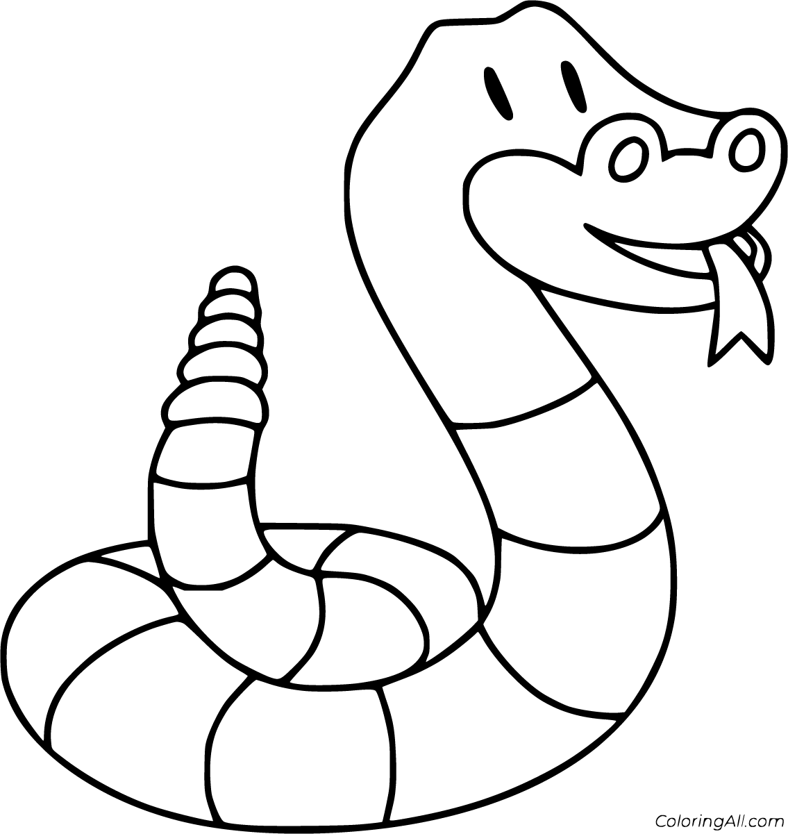 Rattlesnake Coloring Pages - ColoringAll