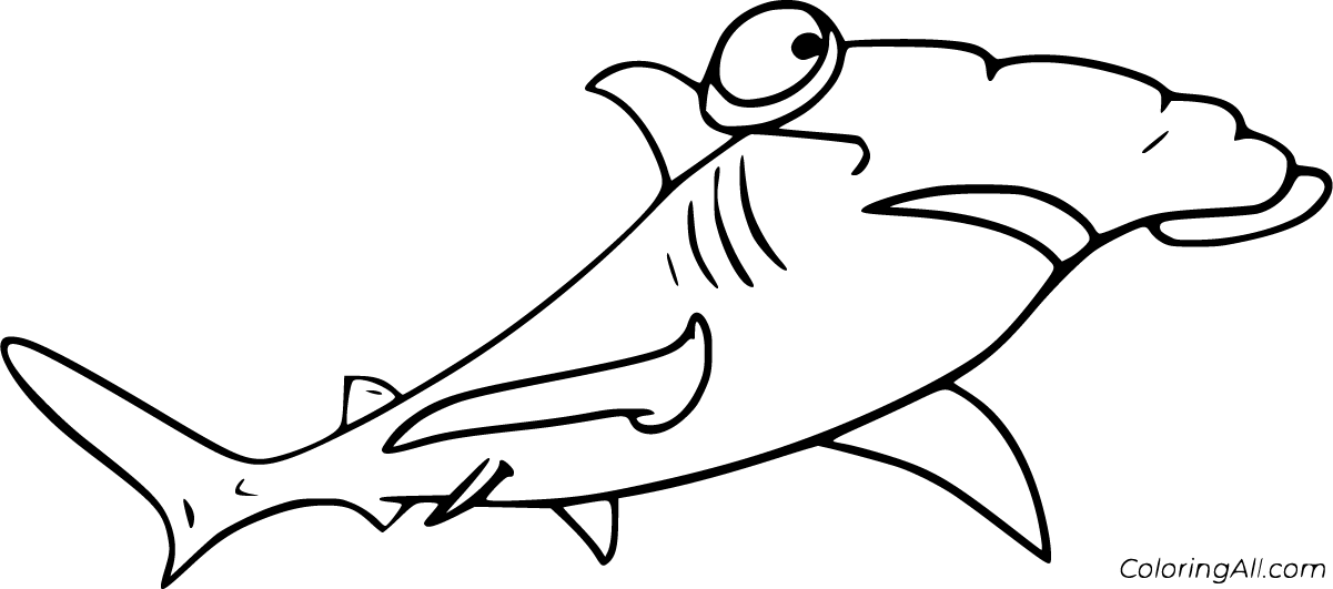 Hammerhead Shark Coloring Pages - ColoringAll