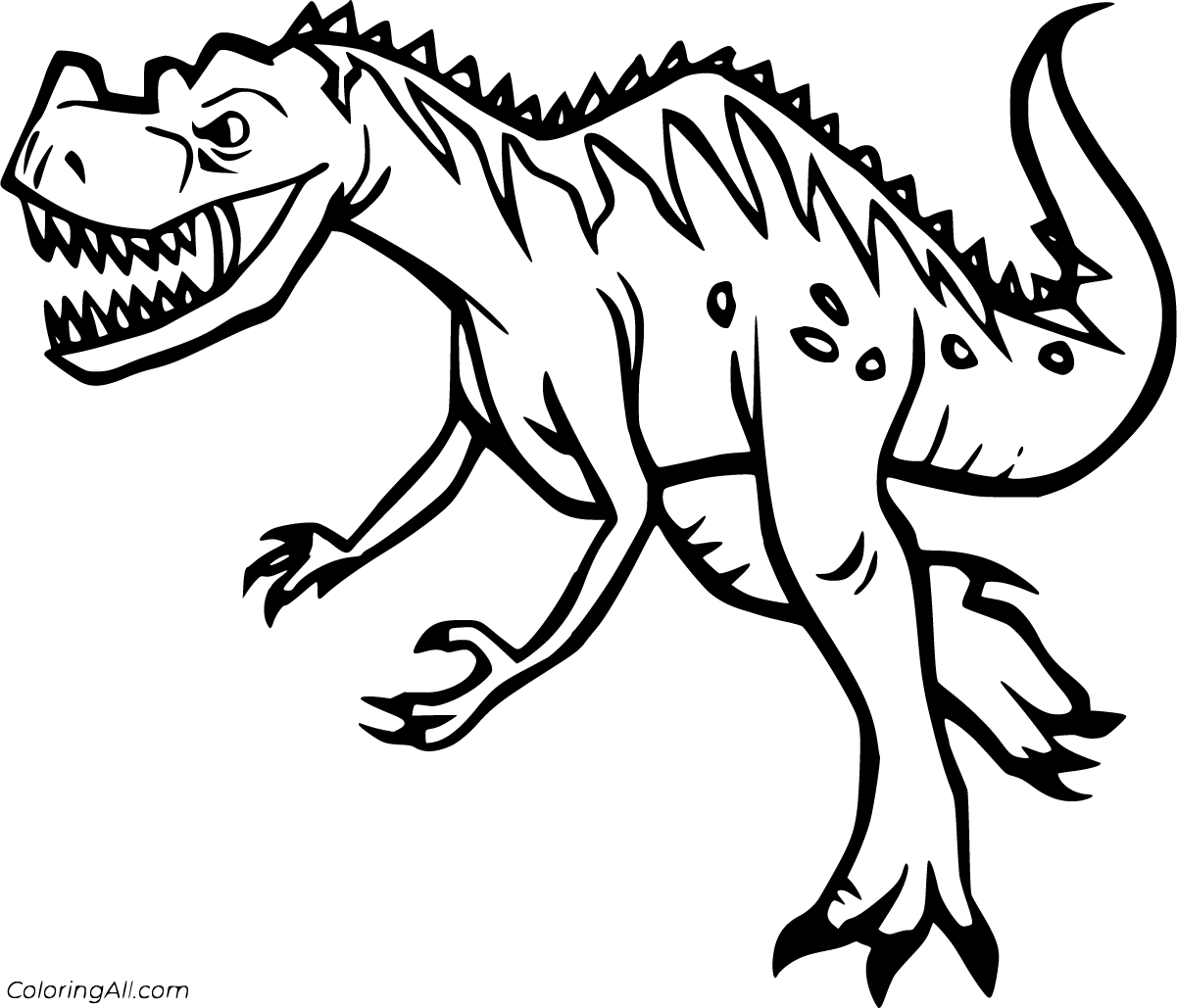 Цератозавр раскраска