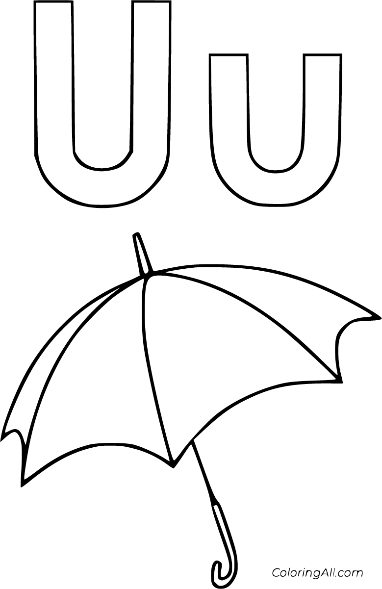 Letter U Coloring Pages Coloringall