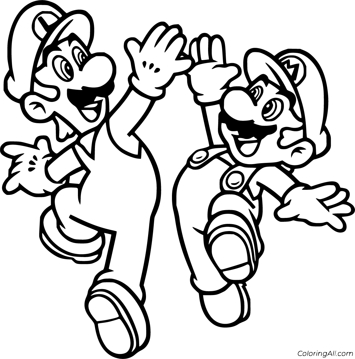 Mario Bros Coloring Pages (19 Free Printables) - ColoringAll