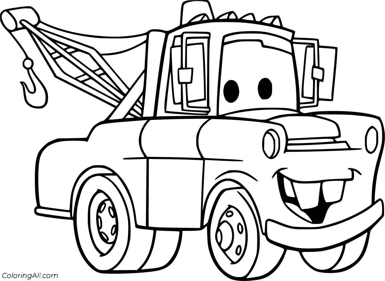 Mater Coloring Pages   ColoringAll