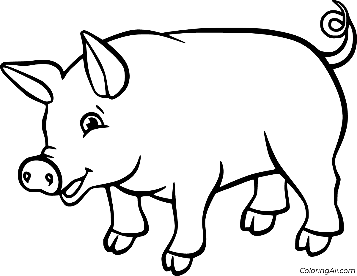 Pig Coloring Pages - ColoringAll