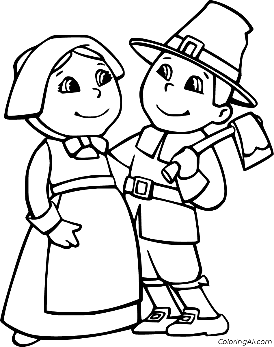Pilgrim Coloring Pages   ColoringAll