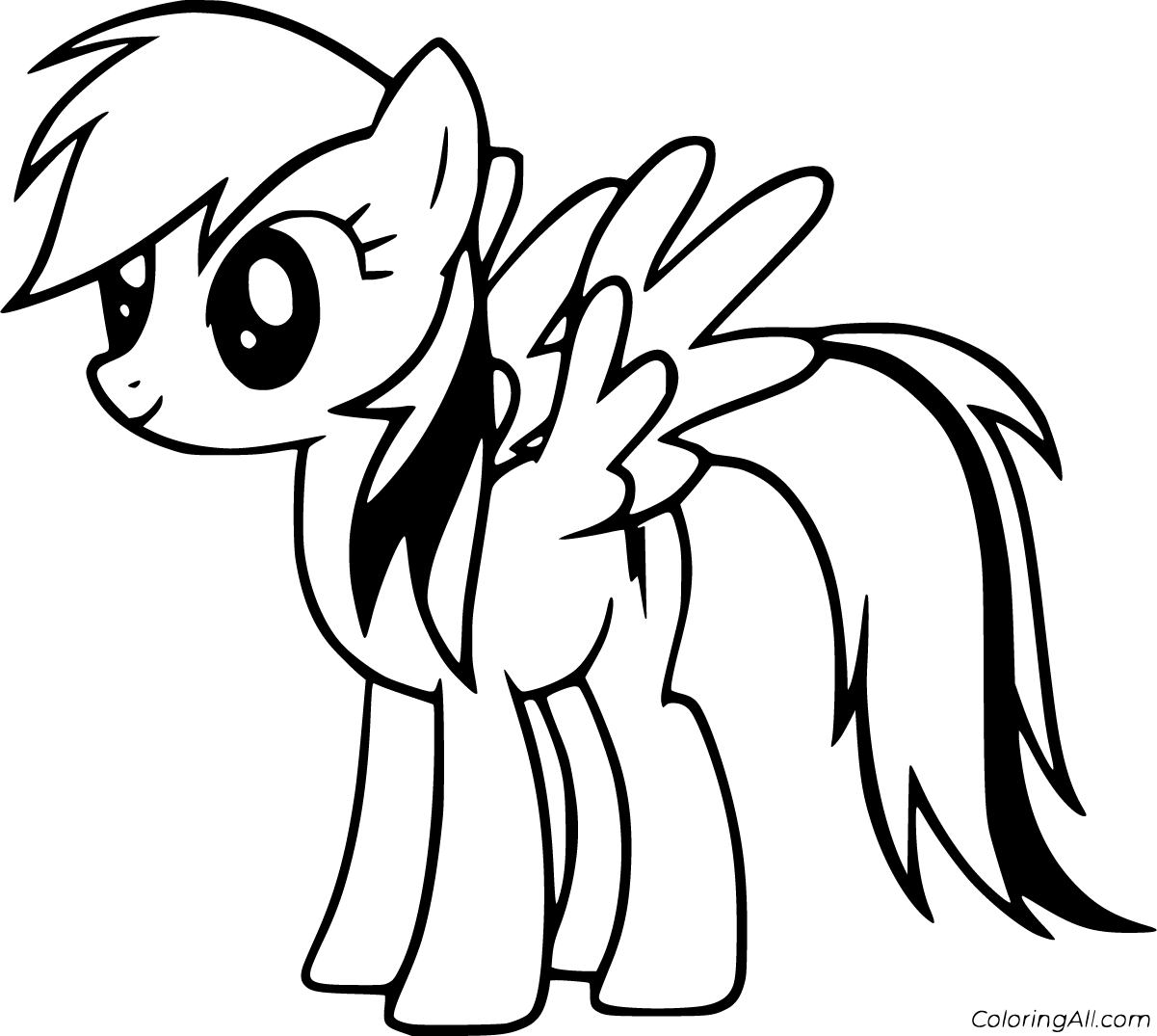 Rainbow Dash Coloring Pages   ColoringAll