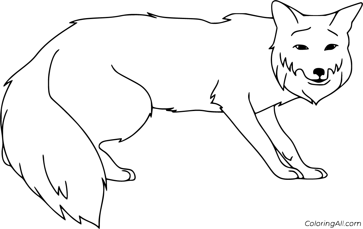 Red Fox Coloring Pages - ColoringAll