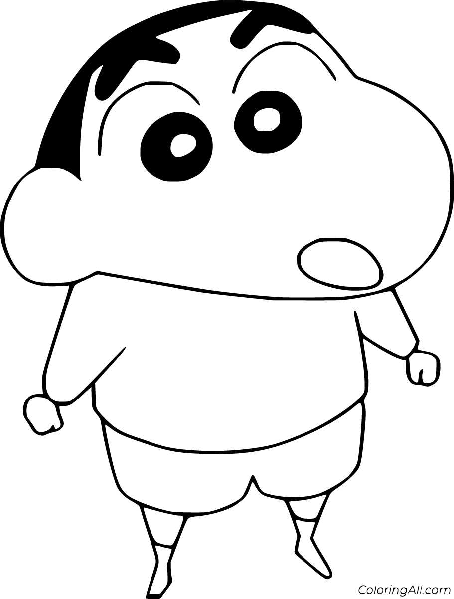 Drawing of Shin chan coloring page - Download, Print or Color Online for  Free