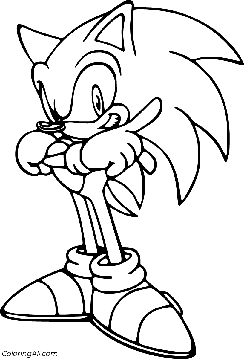 Dark Spine Sonic Colouring Pages - Free Colouring Pages