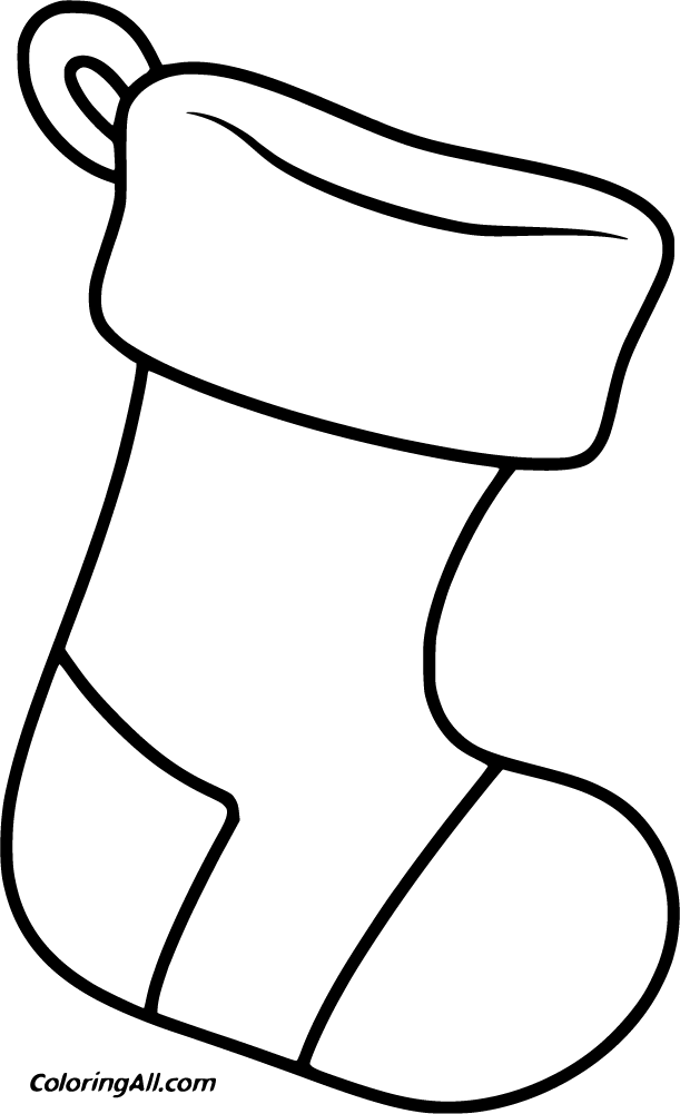 Christmas Stocking Coloring Pages ColoringAll