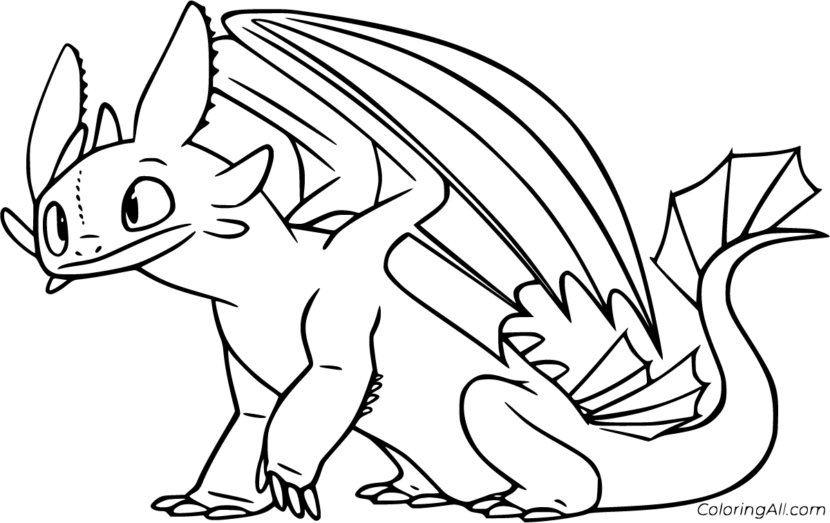 Alpha Dragon Coloring Pages
