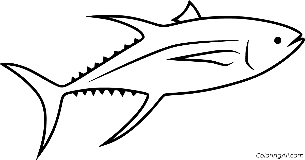 Tuna Coloring Pages - ColoringAll