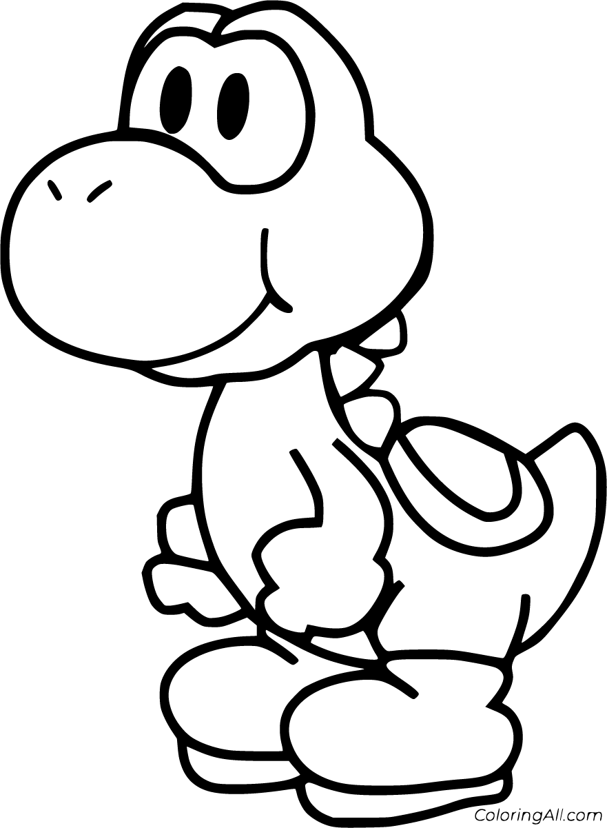 baby mario characters coloring pages