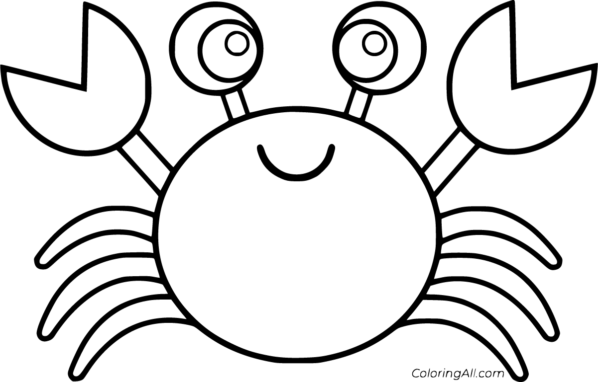 Crab Coloring Pages ColoringAll