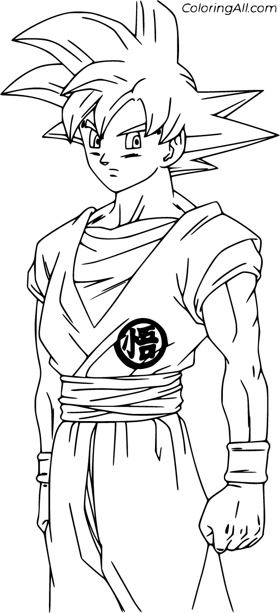 Dragon Ball Z Goku Coloring Pages 