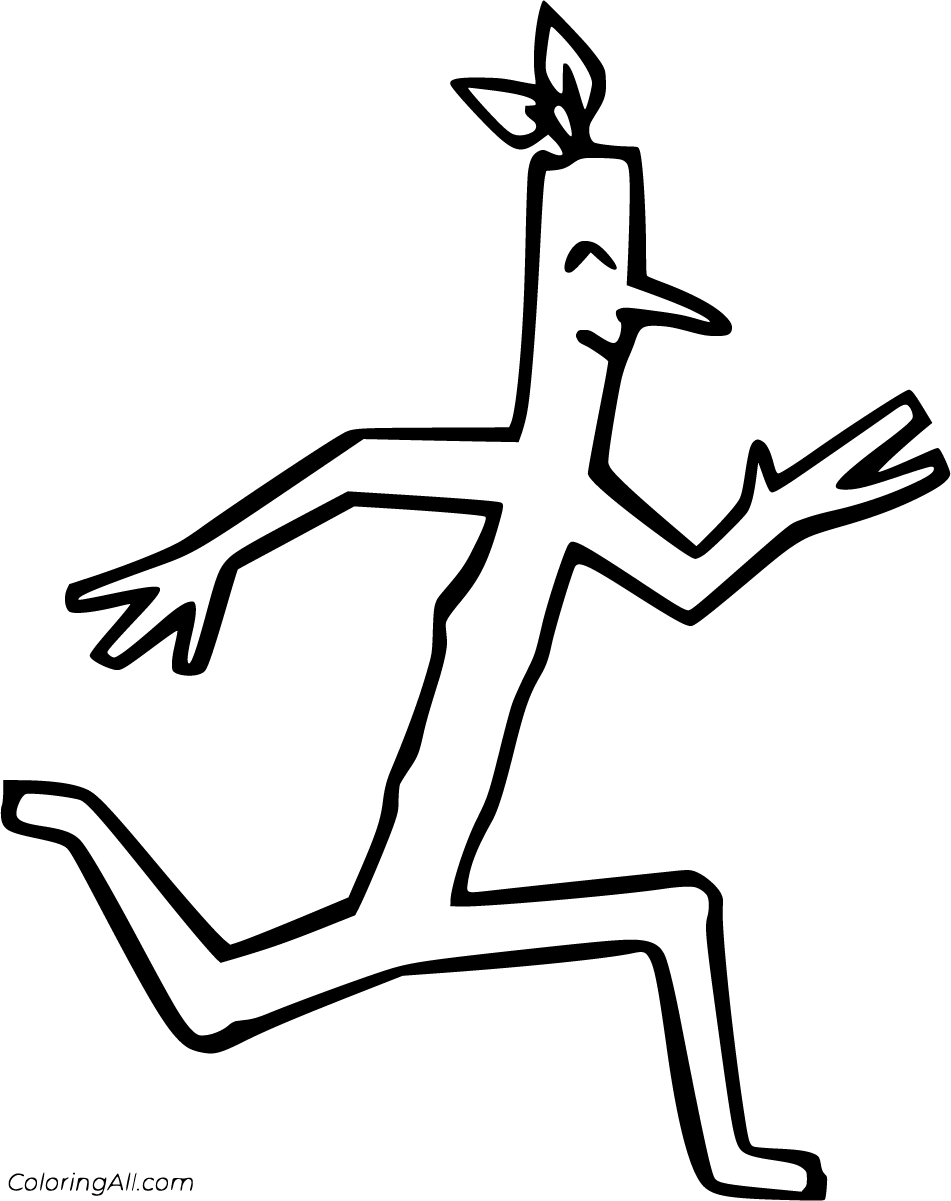 Stick Man Coloring Pages - ColoringAll