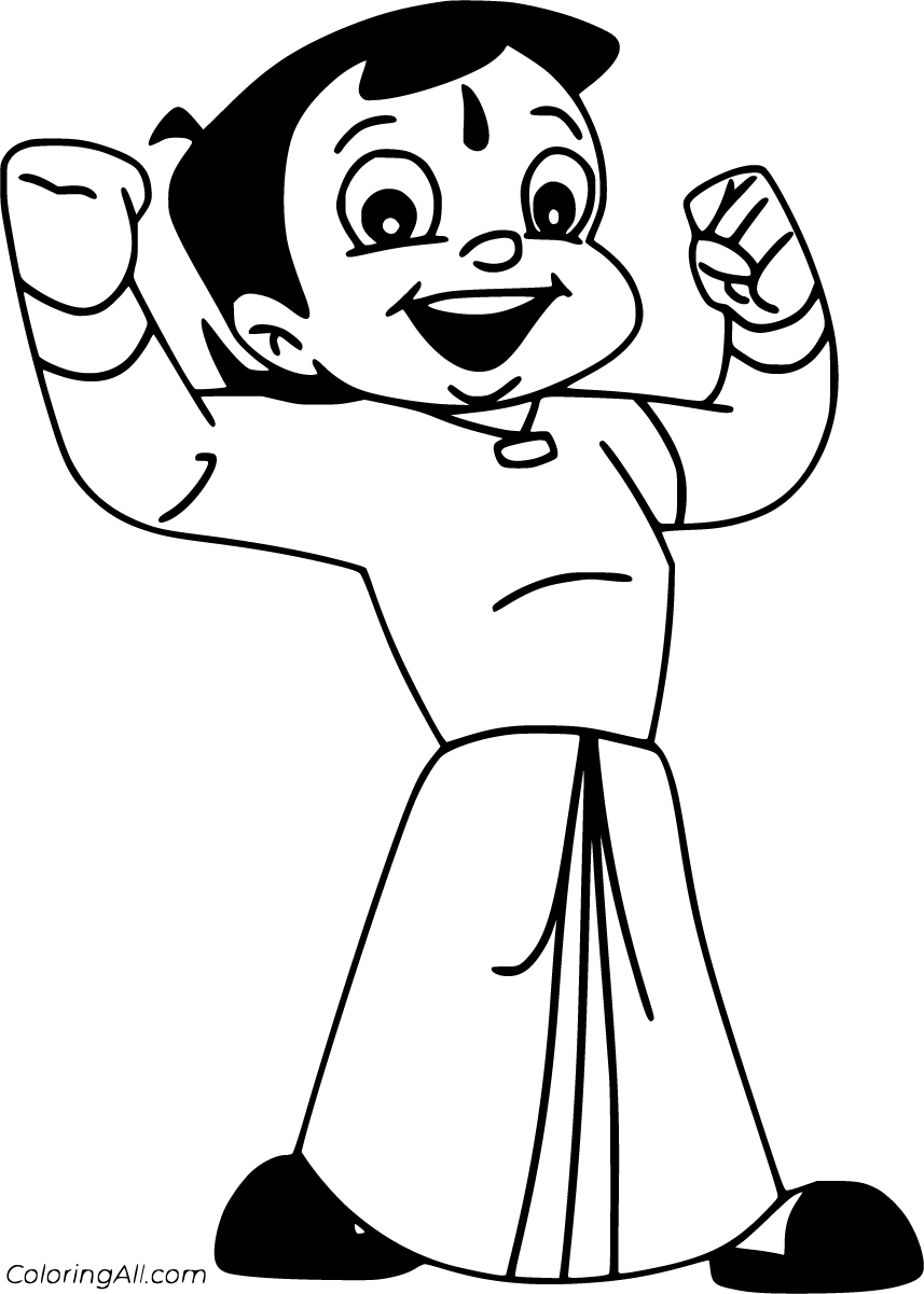 Chhota Bheem Coloring Pages - ColoringAll