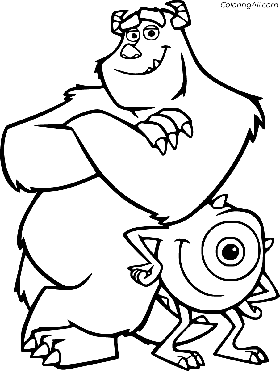 Monsters Inc Coloring Pages ColoringAll