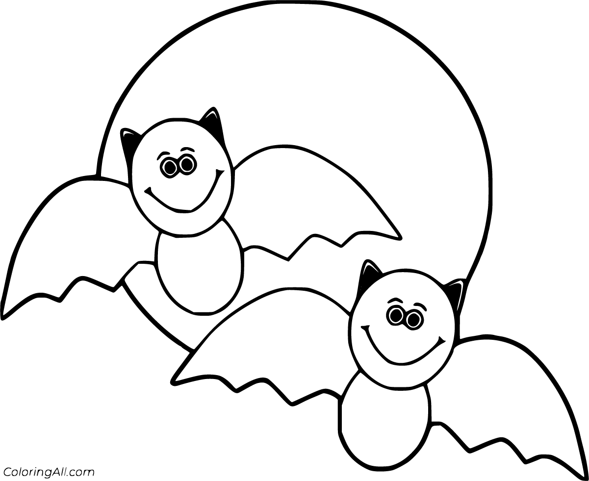 Happy Halloween Bat Coloring Pages Coloring Pages