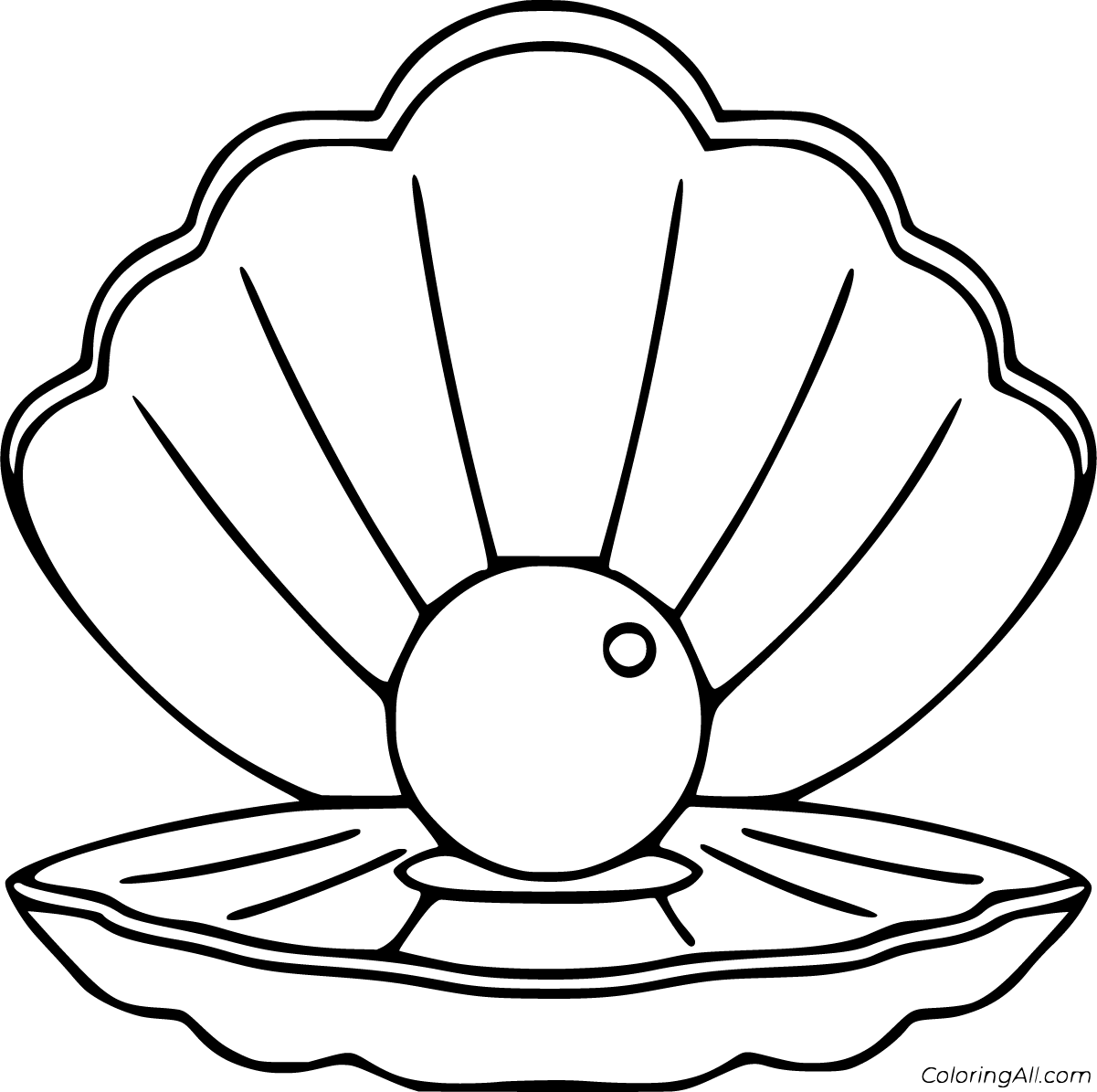 Scallop Coloring Pages - ColoringAll