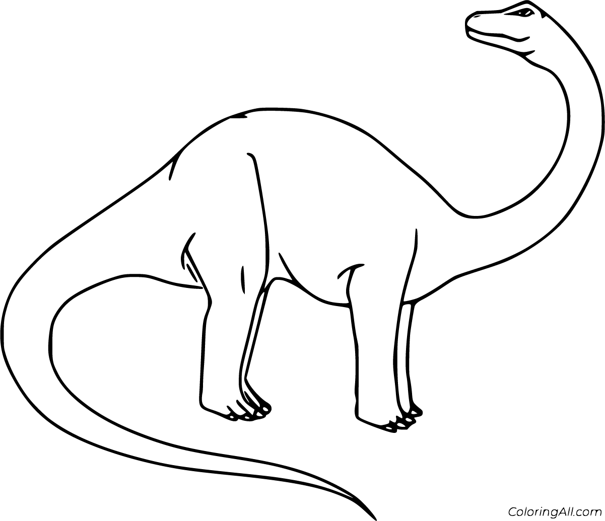 Download Brontosaurus Coloring Pages - ColoringAll