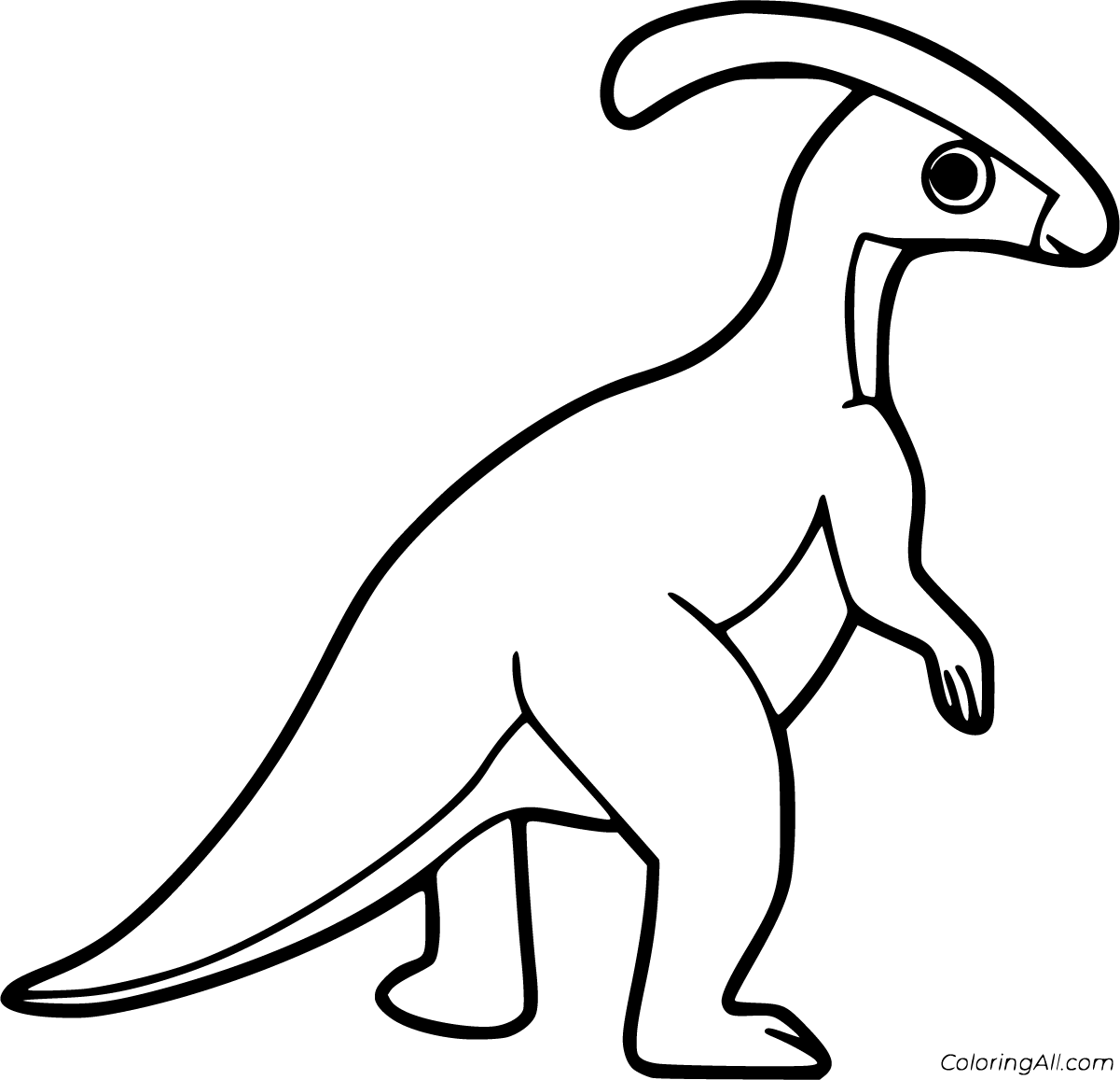 Раскраска паразауролофа