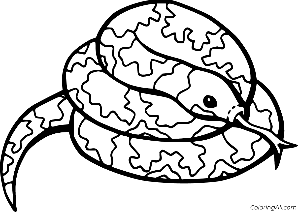 Python Coloring Pages - ColoringAll