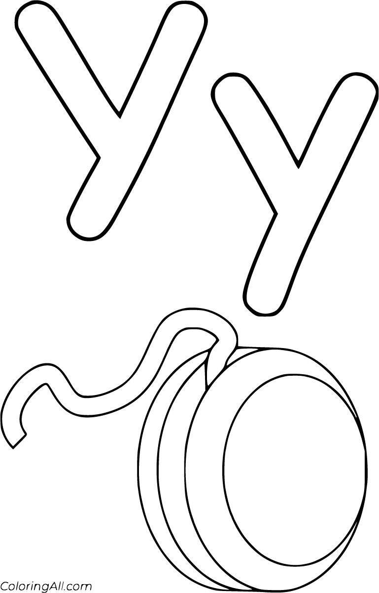 letter y coloring pages coloringall