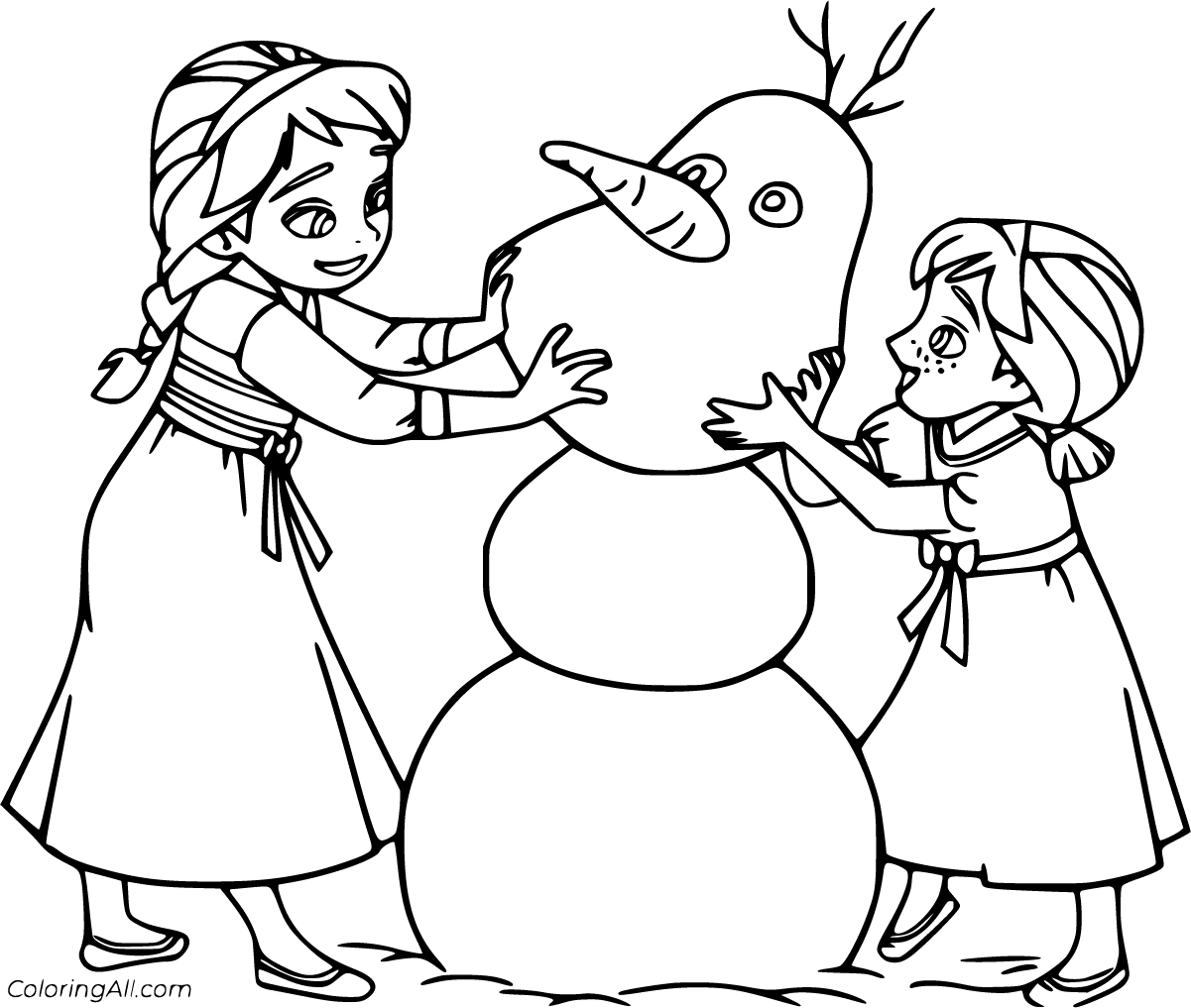 marshmallow coloring page frozen