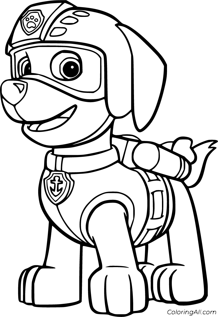 Zuma Paw Patrol Coloring Pages - ColoringAll
